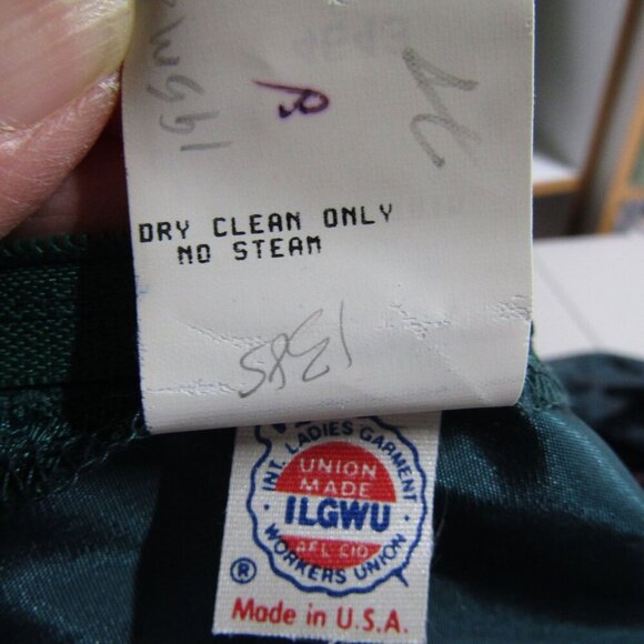 VTG Forest Green S LACE Milkmaid WHIMSIGOTH  Fairy Maxi Prom Homecoming dress - Picture 9 of 13